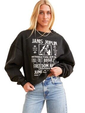 Janis Joplin Pull Over Sweatshirt